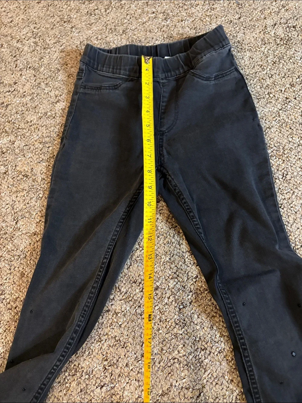 H&M Black Girls Embellished Flare Jeans